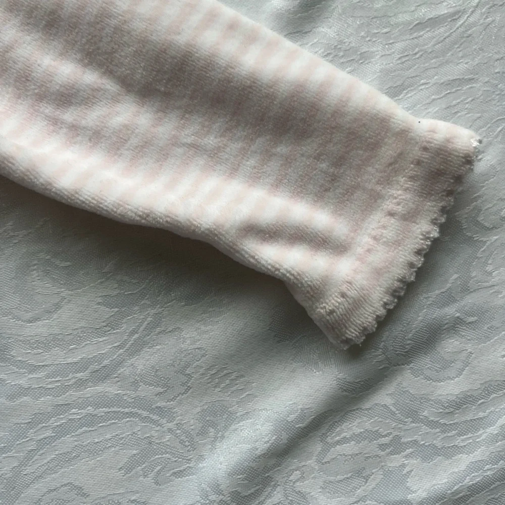 Ralph Lauren Pink Stripe Baby Footie One-Piece
